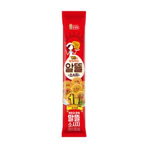롯데 알뜰소시지 650g 옛날 추억의 분홍 어육 소시지 계란 반찬 도시락