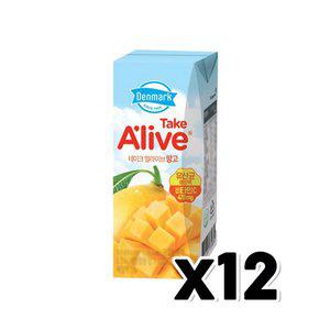 덴마크 테이크 얼라이브 망고 팩음료 200ml x 12개