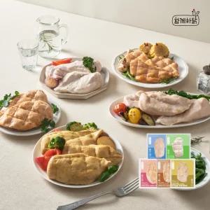 함께하닭 닭가슴살 5종 30팩 오리지널맛 그릴맛 저염맛 스모크맛 커리커리맛