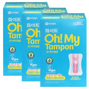화이트 오마이 탐폰 레귤러 10+2P X 3팩