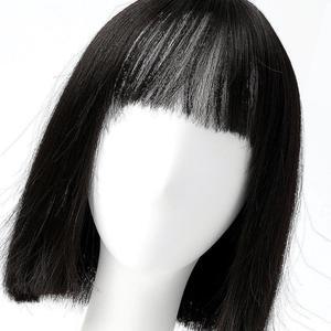 OCE 인조 여자 칼단발 가발 내추럴블랙