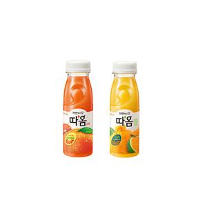 빙그레 따옴주스 235ml 2가지맛 자몽맛5개+천혜향맛5개/냉장무배