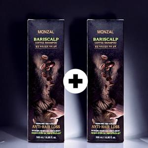 몽잘 바리스칼프 커피 샴푸 저자극 탈모 모근 케어 500ml 2개