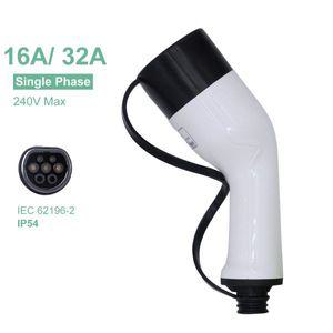 전기차충전기 EV 충전기 유형 2 플러그 사이드 커넥터 IEC62196 여성 Mennekes 32A 16A 전기 자동차 차량