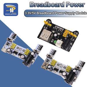 마이크로 USB 인터페이스 브레드 보드 전원 공급 장치 모듈 Arduino DIY 키트 용 MB-102 흰색 DC 7-12V 2