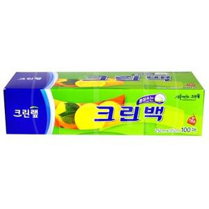 크린랩 크린백 25x35cm 100매 크린팩 비닐백 봉투 비닐백 주방잡화