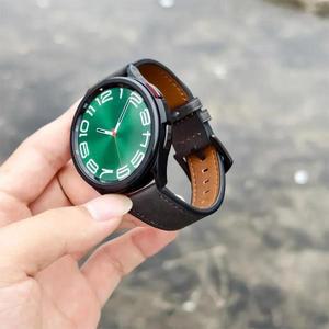 삼성 갤럭시 시계 7 6 5 4 44mm 기어 밴드 빈티지 시계줄 Xiaomi Redmi Watch Lite/Active 용 가죽 스트랩