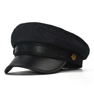 선장 모자 블랙 레드 제복 캡틴 해양 파티 바이저 선원
