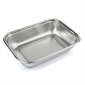 퀸센스 펀칭볼바구니 사각 30cm 채반 / 타공 / 소쿠리