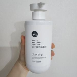 BAS 바스 과일 야채 세정제 액상형 프리미엄 채소 잔류농약제거 전용 세척제 500ml