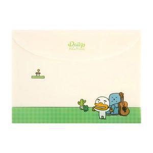 (10개) 카카오프렌즈 데일리 가로형 봉투 파일 튜브 (nx5699)