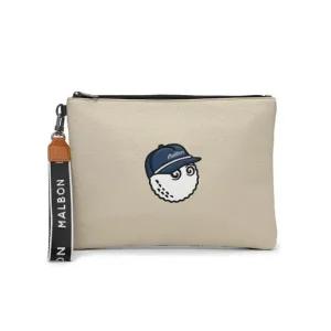 파우치 KQJ M5143PBG15BEI 컬러 배색 클러치 BEIGE