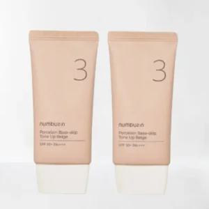 넘버즈인 3번 도자기결 파데스킵 톤업베이지50ml(SPF50+) x 2