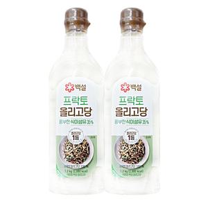 CJ제일제당 백설 프락토 올리고당 1.2kg 2개 쌀엿 설탕 물엿 요리당
