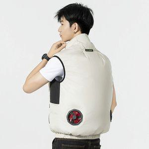 옥 글로벌 선풍기조끼 조끼 쿨 냉방 작업복 베스트