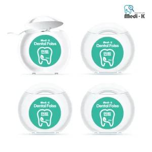 [메디케이] 끊어쓰는 치실 50m x 4 민트향