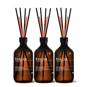 로즐린 슬로우 디퓨저 대용량 실내 아로마 방향제 500ml 3개 구성 (본품 500ml 3개+기본 스틱 12P)