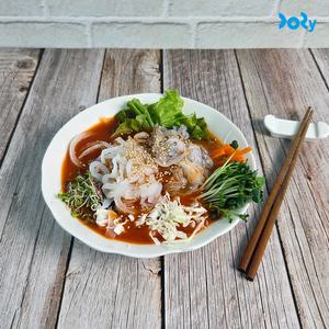 [도리마켓] 여름철 별미 한치 물회 2인세트 (몸통살 200g+다리살 200g+육수1팩) 드라이 아이스 포장
