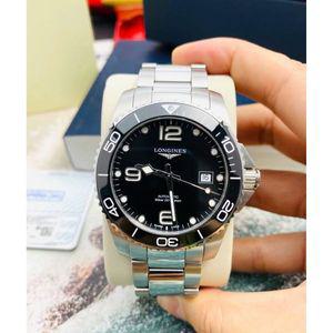 Longines HydroConquest L3.781.4.56.6 자동 블랙 다이얼 스테인레스 스틸 300M 패션시계 손목시계 시계 명