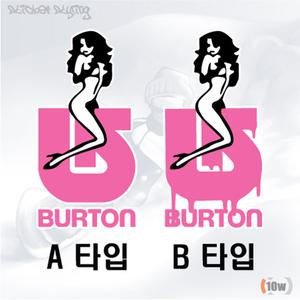 BURTON GIRL 스티커/오토바이/바이크/자동차/스노우보드/스키/버튼/686/volcom/반사소재