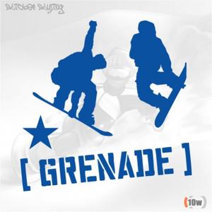 GRENADE 8 스티커/보드복/스키/스노우보드/알파인보드/스키장/수류탄/폭탄/boom/헬멧/자동차/바이크/car