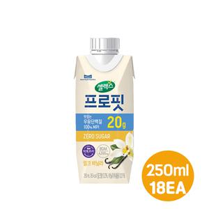 매일 셀렉스프로핏 우유단백질드링크 밀크바닐라 250ml 18개입/제로슈거/무배