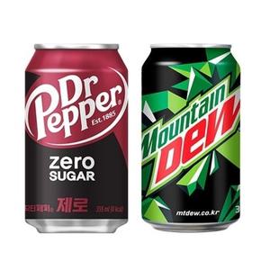 [반반상품] 닥터페퍼 제로12캔 + 마운틴듀12캔 355ml 24캔