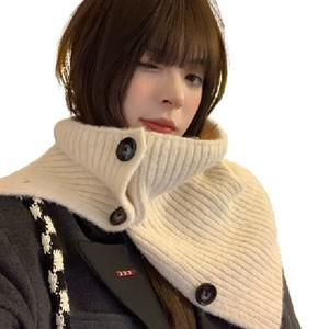 패션 단추 넥워머 겨울 방한용 넥워머