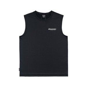 [디스커버리] 남성 스몰로고 쿨링 슬리브리스 DMSL73043BKS