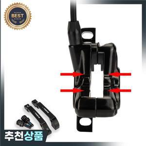 편안한 사이클링을 위한 알루미늄 브레이크 4 피스톤 160mm 로터 듀얼 드라이브 캘리퍼스   변형 불 디스크