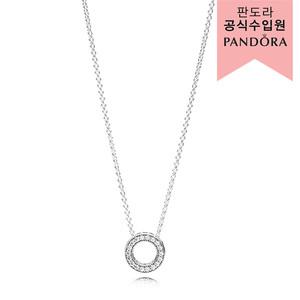 PANDORA [백화점 보증서 제공] 하츠 오브 판도라 네크리스 _ 397436CZ-45