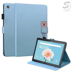 갤럭시탭A 10.1 T510 T515 심플 캐릭터 스탠드 펜홀더 가죽 플립 태블릿 케이스