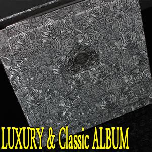大韓民國代表 [ LUXURY통가죽앨범 ]   BLACK or WHITE 최고급국산속지   대용량  수출名品앨범 [바인더형]