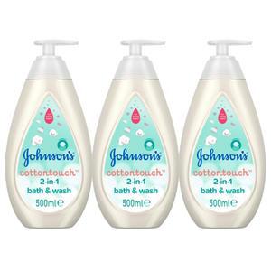 존슨즈 베이비 코튼터치 배스 젤 500ml 3개 JOHNSONS Baby Cottontouch Bath & Wash Gel