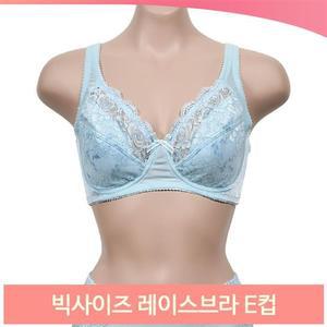 빅사이즈 노와이어 레이스브라 E컵 여성 여름브래지어