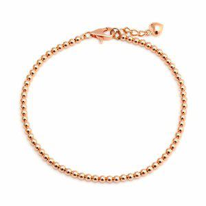 [비앤비골드] 18K 통통하트 2.5mm 볼체인 팔찌 PNB27362