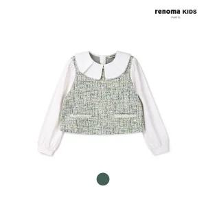 [보리보리/레노마 키즈]다이마루 트위드 티블라우스 (R2411B306_12)