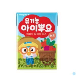 팔도 아이뿌요 레드 어린이 과채 주스 음료 120ml 24p