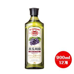 해표 포도씨유 900ml x 12개 기름/식용류/튀김요리(무료배송)