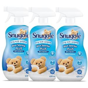스너글 섬유탈취제 블루스파클 470ml 3개