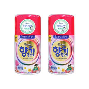 산도깨비 향기속으로 자동분사기 아카시아향 리필캔 290ml 2개