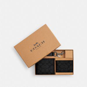 코치 시그니처 캔버스 박스형 3 In 1 지갑 선물 세트 CW344 QBMI5 Boxed 3 In 1 Wallet Gift Set
