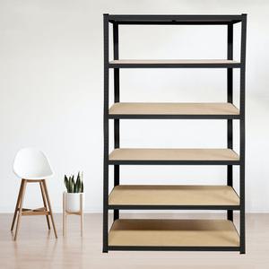 무볼트 앵글선반 6단 블랙 FRCB6-12420 조립식 철제 선반 경량랙 페리코 1200x400x2000