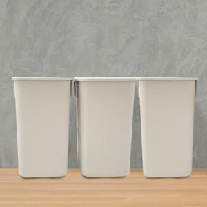 3P 뚜껑없는 다용도 휴지통 35L 그레이 분리수거함 쓰레기통 우산꽂이 오픈휴지통