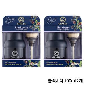 불스원샷 그라스 블루 차량용방향제 100ml 2개