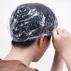 일회용 비닐 투명 헤어캡 염색 펌 모자 미용실 100개