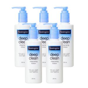 뉴트로지나 딥클린 클렌징 로션 200ml X5개