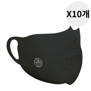 모델로 에어핏 골프 마스크 자외선 차단 블랙 L 10개