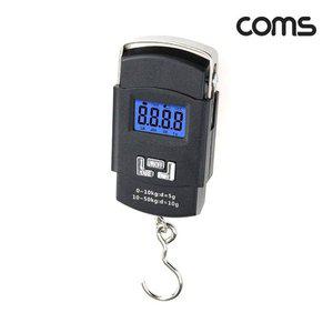 [기타]Coms 휴대용 디지털 손저울 여행 가방 무게 측정 50kg (WFFQY25)