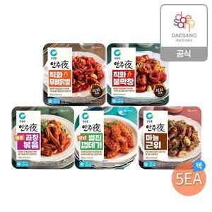 [청정원] 안주야 인기(무뼈닭발,막창,곱창,껍데기 외) 5종 5개 골라담기